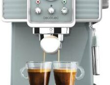 Cafetera vintageCecotec Cafetera express Power Espresso 20 Tradizionale para espressos y cappuccinos, rápido sistema de calentamiento por thermoblock, 20 bares, manómetro PressurePro y vaporizador orientable