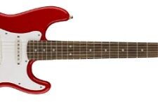 Guitarra Fender Squier Mini Stratocaster LRL Torino Red V2. Guitarra Eléctrica