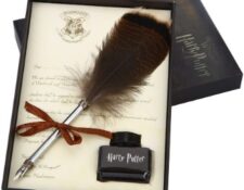 Plumas estilografica antigua Juego de pluma, caligrafía Antigua, para los Fans de Harry Potter