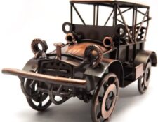 Vehiculo vintage Tipmant Metal Antiguo Vintage Car Modelo Décor Decoración de Hogar Artesanal Handcrafted Colecciones Collectible Vehículo Juguetes